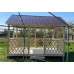 Беседка для дачи "Перголка" в городской округ Серебряные Пруды с двухскатной крышей