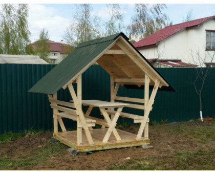 Беседка для дачи "Залавочка" в городской округ Серебряные Пруды мини