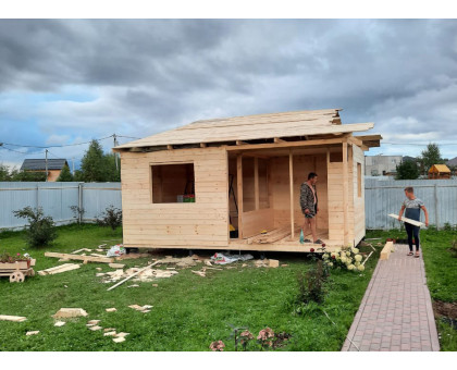 Беседка для дачи "Хозяйка" в городской округ Серебряные Пруды с хоз блоком