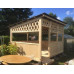 Беседка для дачи "Надежная" в городской округ Серебряные Пруды с односкатной крышей